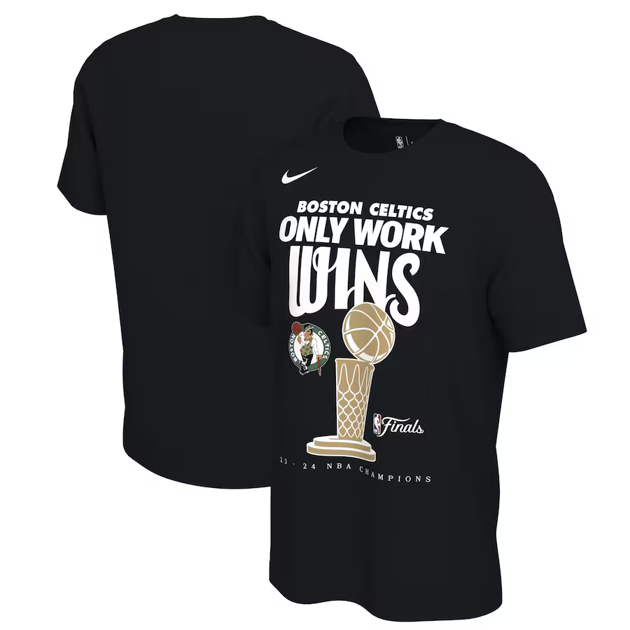 Men NBA Boston Celtics 2024 Champions T shirts black s style 19